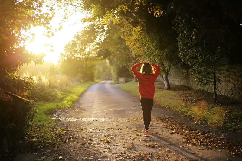 Woman Exercising Fitness Walking